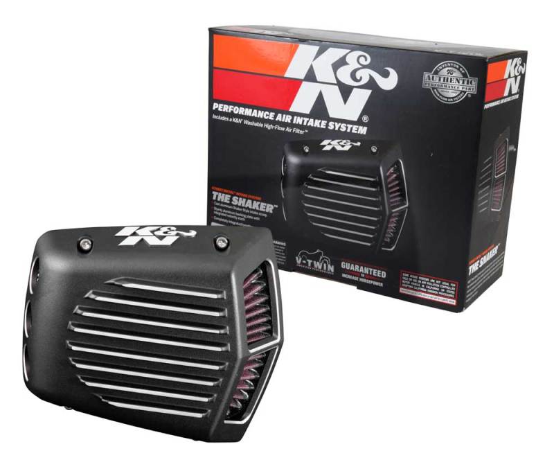 K&N Engineering RK-3950 - KNNRK-3950 - K&N Street Metal Intake System for 01-16 Harley-Davidson Softail/Dyna - Shaker Black - Shipped in Europe - Tuningsupply.com