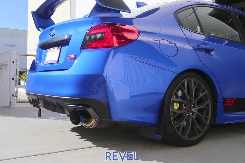 Revel T60188R - RVLT60188R - Revel 15-21 WRX/STi 11-14 WRX STi 08-14 WRX Ultra Ti Titanium Single Exit Catback Exhaust - Shipped in Europe - Tuningsupply.com