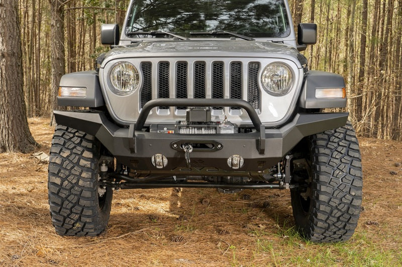 Rugged Ridge 11540.31 - RUG11540.31 - Rugged Ridge HD Bumper Full Width Front 07-18 Jeep Wrangler JK 18-20 Jeep Wrangler JL 2020 JT - Shipped in Europe - Tuningsupply.com