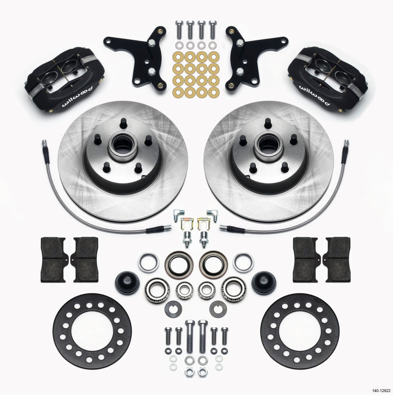 Wilwood 140-12922 - WIL140-12922 - Wilwood Forged Dynalite Front Kit 11.28in 1 PC Rotor&Hub Ford 1954-1956 - Shipped in Europe - Tuningsupply.com