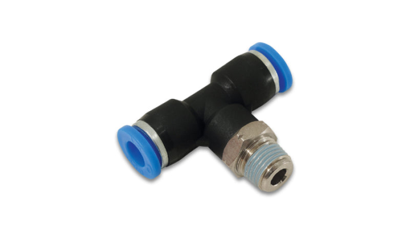 Vibrant 22631 - VIB22631 - Vibrant Push Lock Vacuum Male Tee Fitting Tube OD 3/16in Male Thread 1/8in NPT - Shipped in Europe - Tuningsupply.com