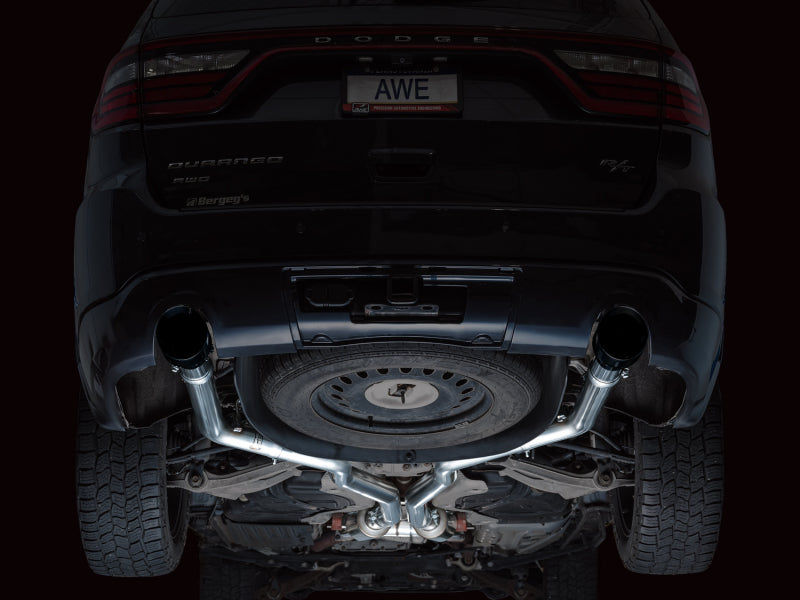 AWE Tuning 3020-33575 - AWE3020-33575 - AWE Tuning 11-24 Dodge Durango 5.7L Track Edition Exhaust w/ Diamond Black Tips - Shipped in Europe - Tuningsupply.com