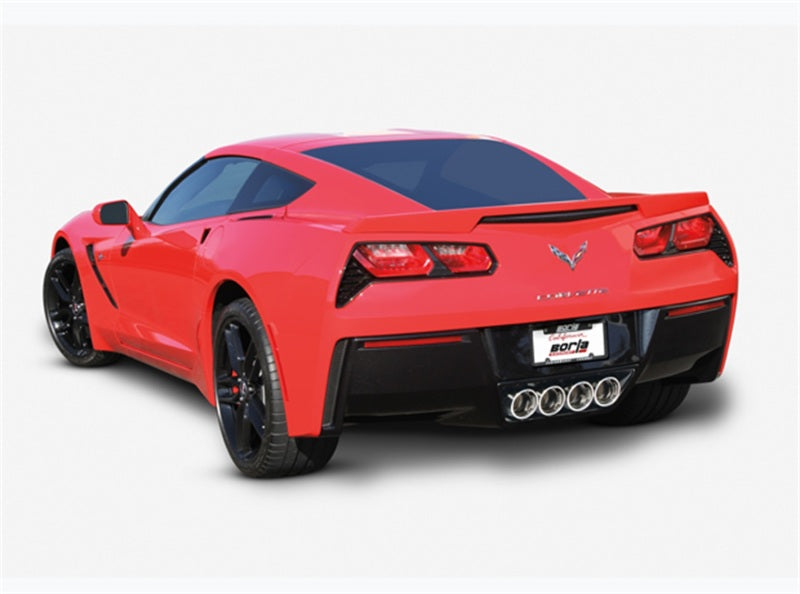Borla 11863 - BOR11863 - Borla 2014 Chevy Corvette C7 w/ AFM w/o NPP Atak Rear Section Exhaust Quad Rd Rl IC Tips - Shipped in Europe - Tuningsupply.com