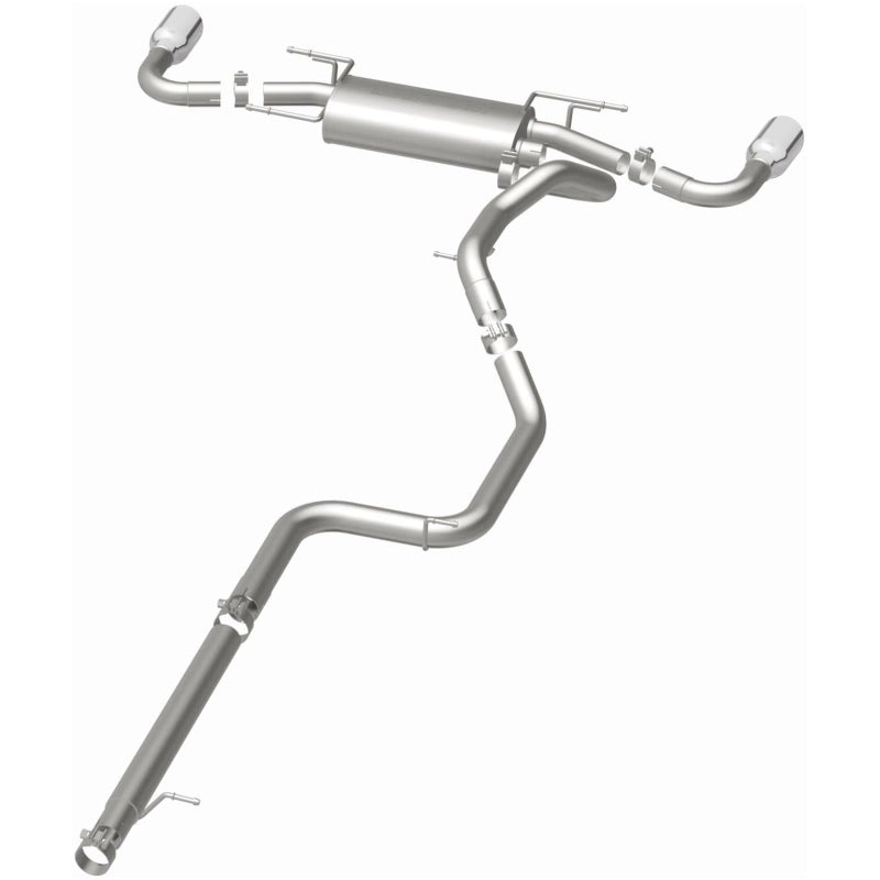 Magnaflow 15146 - MAG15146 - MagnaFlow 10-12 Mazda 3 L4 2.5L Hatchback Split Rear Exit Stainless Cat Back Performance Exhaust - Shipped in Europe - Tuningsupply.com