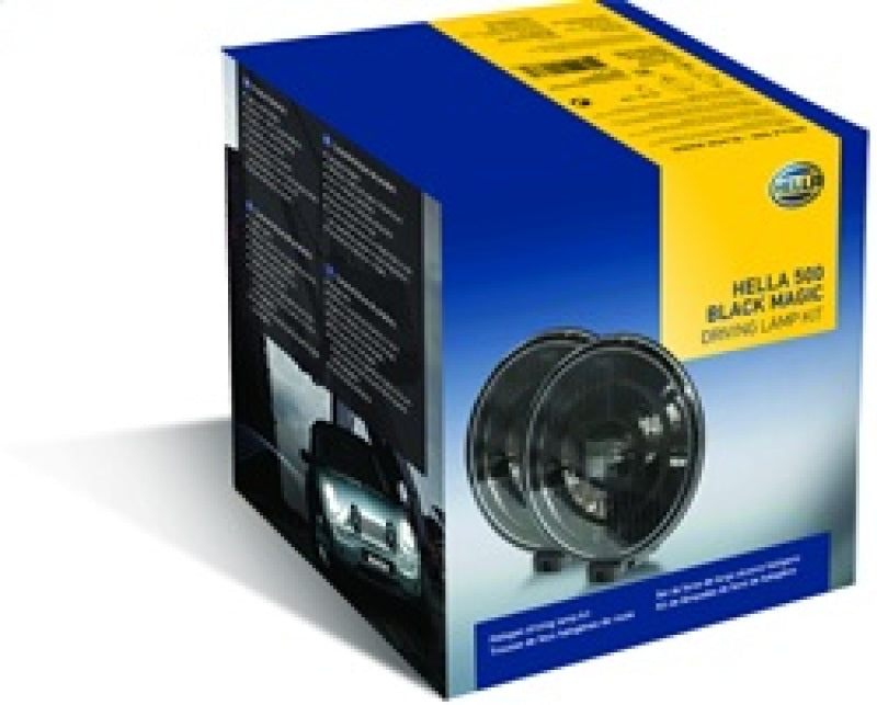 Hella LA005750991 - HELLA005750991 - Hella 500 Series 12V Black Magic Halogen Driving Lamp Kit - Shipped in Europe - Tuningsupply.com