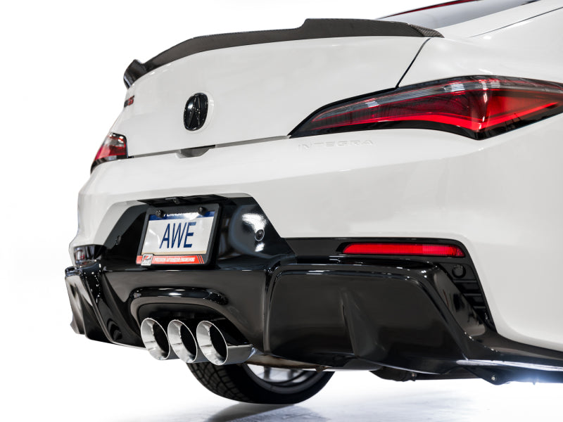 AWE Tuning 3015-52335 - AWE3015-52335 - AWE Tuning 2024 Acura Integra Type S DE5 FWD Touring Edition Exhaust w/ Triple Chrome Silver Tips - Shipped in Europe - Tuningsupply.com
