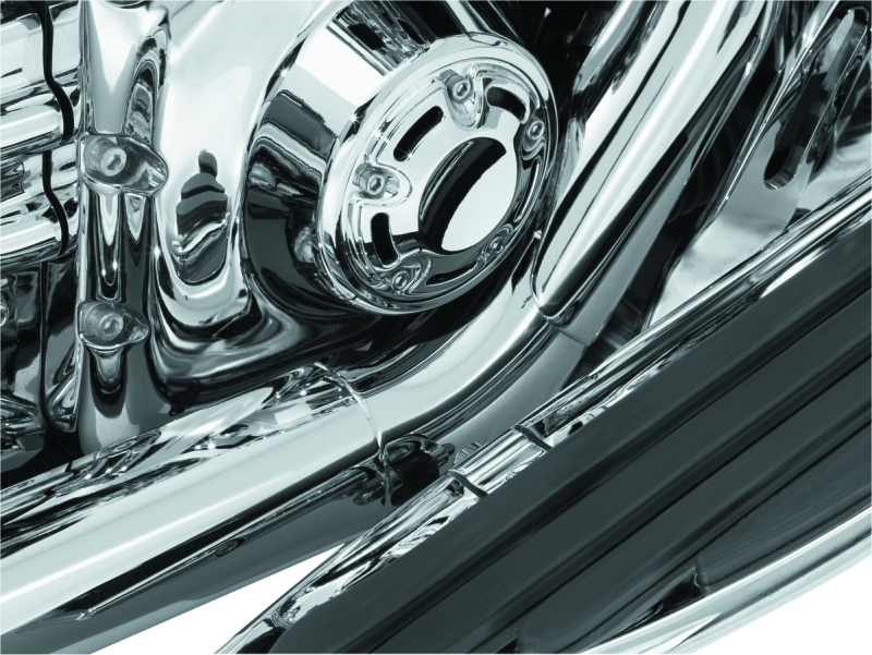 Kuryakyn 9196 - KUR9196 - Kuryakyn Bridge The Gap Heat Shield 93-08 Touring Models Chrome - Shipped in Europe - Tuningsupply.com