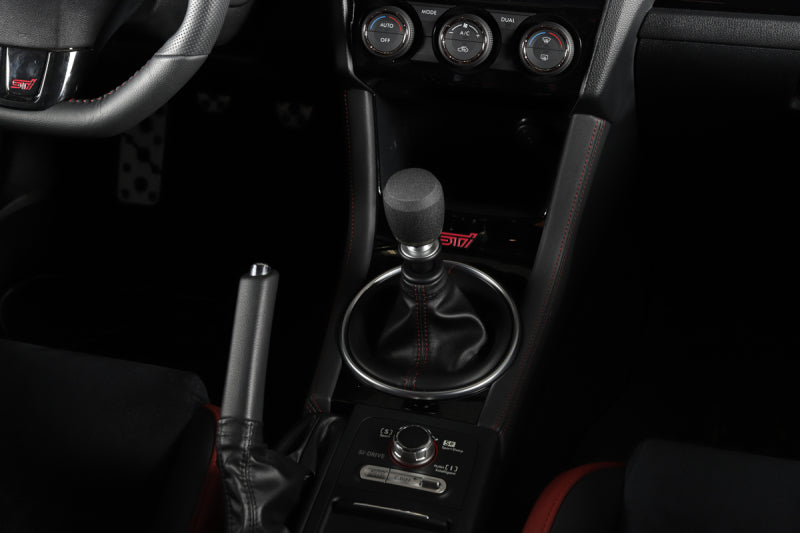 GrimmSpeed GRM380002 - GRMGRM380002 - GrimmSpeed Stubby Shift Knob Stainless Steel Black - M12x1.25 - Shipped in Europe - Tuningsupply.com