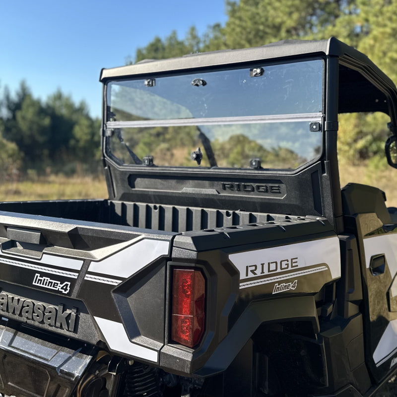 Seizmik 50-55319KIT - SZM50-55319KIT - Seizmik 24+ Kawasaki Ridge Rach Rear Folding Windshield- UV - Shipped in Europe - Tuningsupply.com