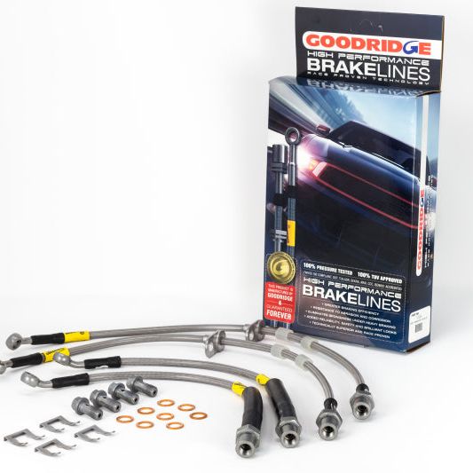 Goodridge 12299 - GRI12299 - Goodridge 16-20 Chevrolet Camaro ZL1/SS (Models w/Brembo Calipers / Excl 1LE Pkg) SS Brake Line Kit - Shipped in Europe - Tuningsupply.com