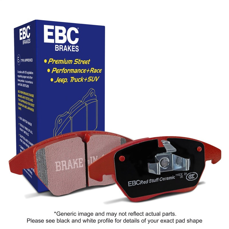 EBC DP32007C - EBCDP32007C - EBC 10-15 BMW X6 4.4 Twin Turbo Hybrid Redstuff Front Brake Pads - Shipped in Europe - Tuningsupply.com