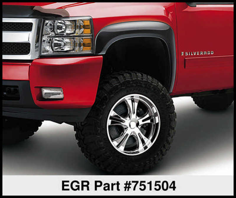 EGR - EGR751504 - EGR 07-13 Chev Silverado 6-8ft Bed Rugged Look Fender Flares - Set (751504) - Shipped in Europe - Tuningsupply.com