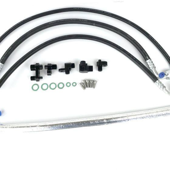 Fleece Performance FPE-AC-KIT-1316 - FPEFPE-AC-KIT-1316 - Fleece Performance 13-16 Dodge 6.7L Cummins 2nd Gen Swap Kit A/C Line Reroute Kit - Shipped in Europe - Tuningsupply.com