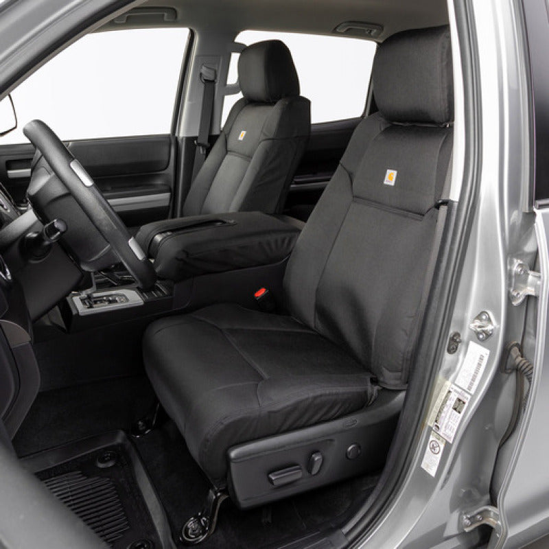 Covercraft GTD4180ABCOBK - CVRGTD4180ABCOBK - Covercraft 19-24 Dodge Ram Carhartt Super Dux PrecisionFit Custom Front Row Seat Covers - Black - Shipped in Europe - Tuningsupply.com