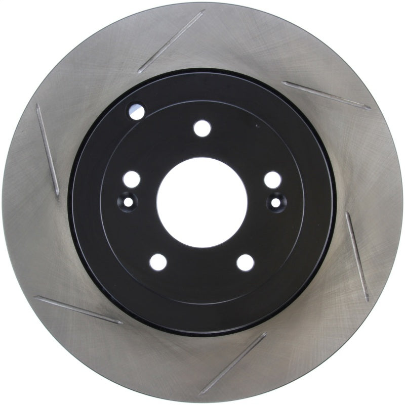 Stoptech 126.51035SR - STO126.51035SR - StopTech Power Slot 10 Hyundai Genesis Coupe Track Rear Right Slotted Rotor - Shipped in Europe - Tuningsupply.com