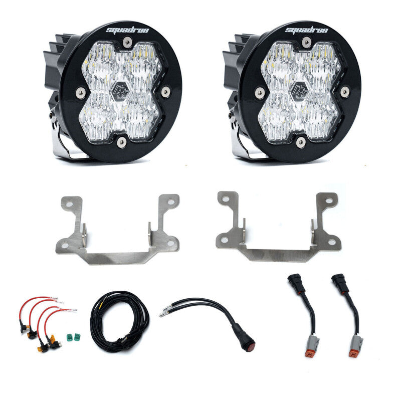 Baja Designs 440037 - BAJ440037 - Baja Designs 19-25 Dodge Ram 2500/3500 Squadron Sport 2.0 Fog Pocket Kit (Wide Cornering) - Clear - Shipped in Europe - Tuningsupply.com