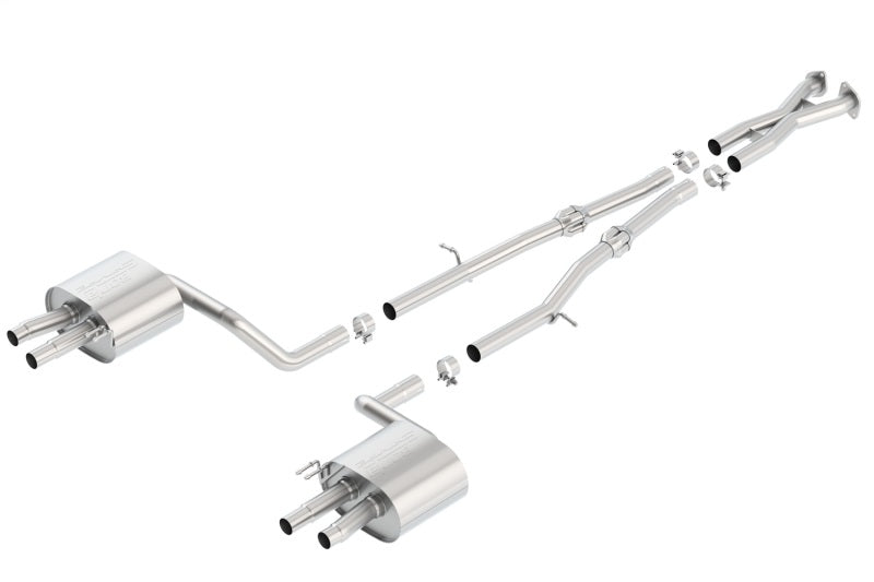 Borla 140736 - BOR140736 - Borla 2018 Kia Stinger 3.3L V6 Turbo 2.25in Pipe Dia Dual Split Rear Exit S-Type Cat-Back Exhaust - Shipped in Europe - Tuningsupply.com