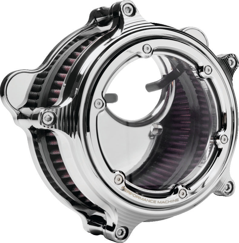Performance Machine 0206-2156-CH - PFM0206-2156-CH - Performance Machine Vision Air Cleaner W/Bezel - Chrome - Shipped in Europe - Tuningsupply.com