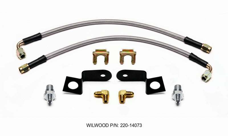 Wilwood 220-14073 - WIL220-14073 - Wilwood Flexline Kit 14in. M10-1.00 90 Deg - Shipped in Europe - Tuningsupply.com
