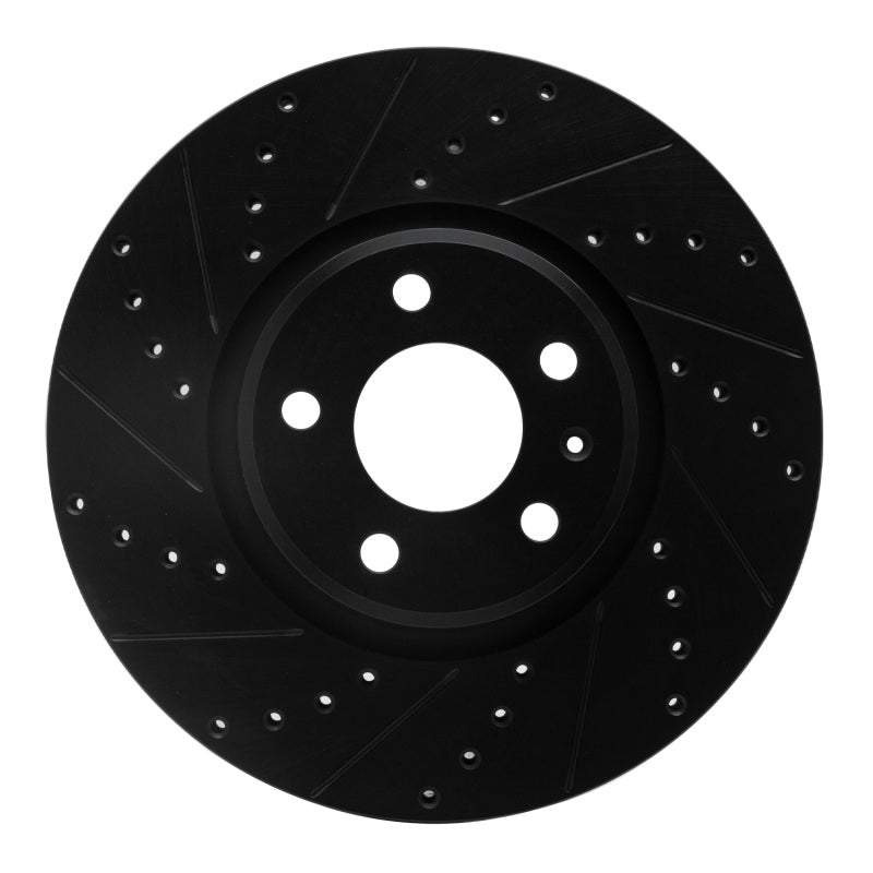 R1 Concepts 633-73065L - RNC633-73065L - R1 2011-2017 Audi A4 Allroad Front Left Drilled & Slotted Black Brake Rotor - Shipped in Europe - Tuningsupply.com