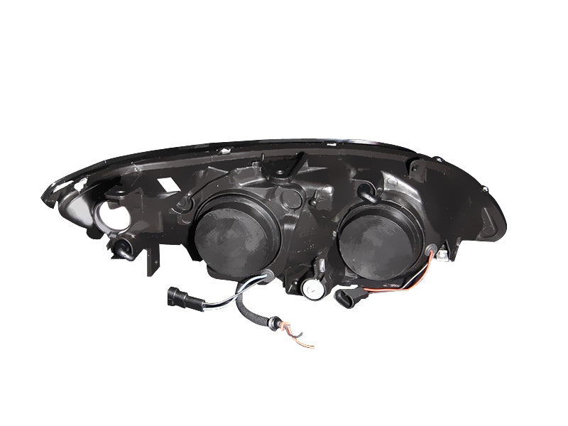 ANZO 121059 - ANZ121059 - ANZO 2004-2005 Honda Civic Projector Headlights w/ Halo Black - Shipped in Europe - Tuningsupply.com