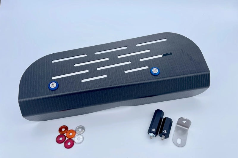 Kartboy KB-100-EJ-ALT-CARB - KBYKB-100-EJ-ALT-CARB - Kartboy 02-14 Subaru WRX/04-21 Subaru WRX STi/EJ Models Alternator Cover - Carbon Fiber - Shipped in Europe - Tuningsupply.com