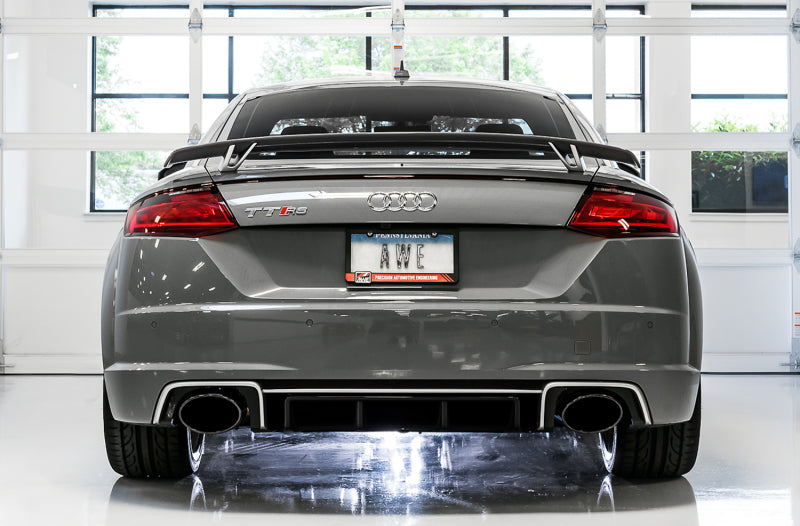 AWE Tuning 3025-33032 - AWE3025-33032 - AWE Tuning 18-19 Audi TT RS 2.5L Turbo Coupe 8S/MK3 SwitchPath Exhaust w/Diamond Black RS-Style Tips - Shipped in Europe - Tuningsupply.com