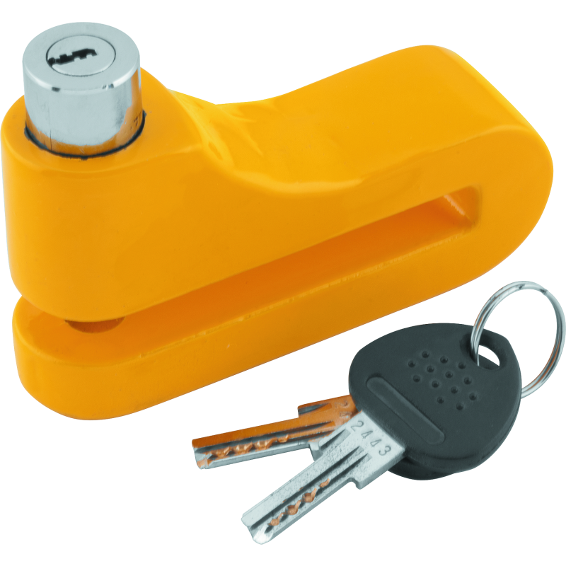 BikeMaster 132250 - BKM132250 - Bully Lock Disc Lock 10mm - Yellow - Shipped in Europe - Tuningsupply.com