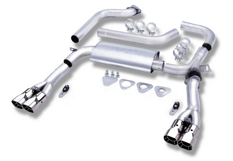Borla 14555 - BOR14555 - Borla 95-97 Chevrolet Camaro / Pontiac Trans Am 5.7L 3in Adjustable SS Cat-Back - Shipped in Europe - Tuningsupply.com