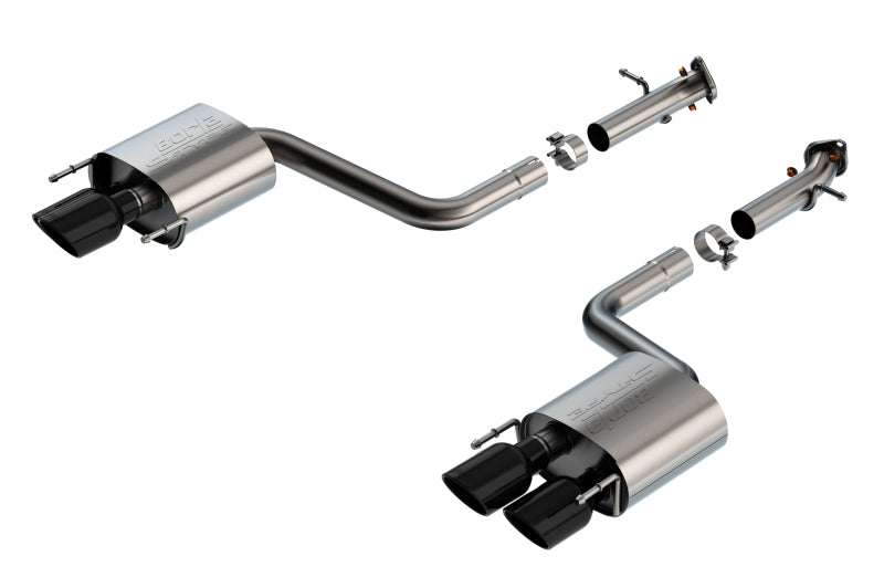 Borla 11981BC - BOR11981BC - Borla 15-24 Lexus RC F Axle-Back Exhaust System S-Type - Black Chrome - Shipped in Europe - Tuningsupply.com