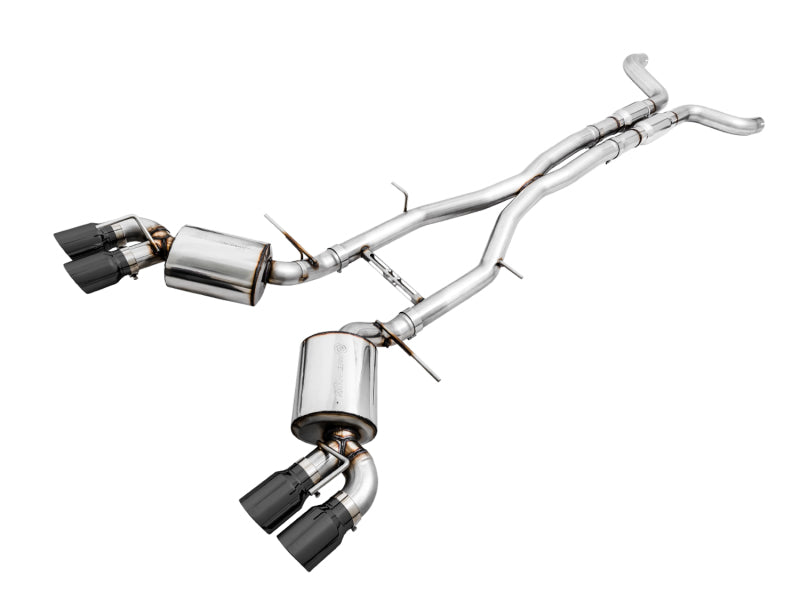 AWE Tuning 3015-43114 - AWE3015-43114 - AWE Tuning 16-19 Chevy Camaro SS Res Cat-Back Exhaust -Touring Edition (Quad Diamond Black Tips) - Shipped in Europe - Tuningsupply.com