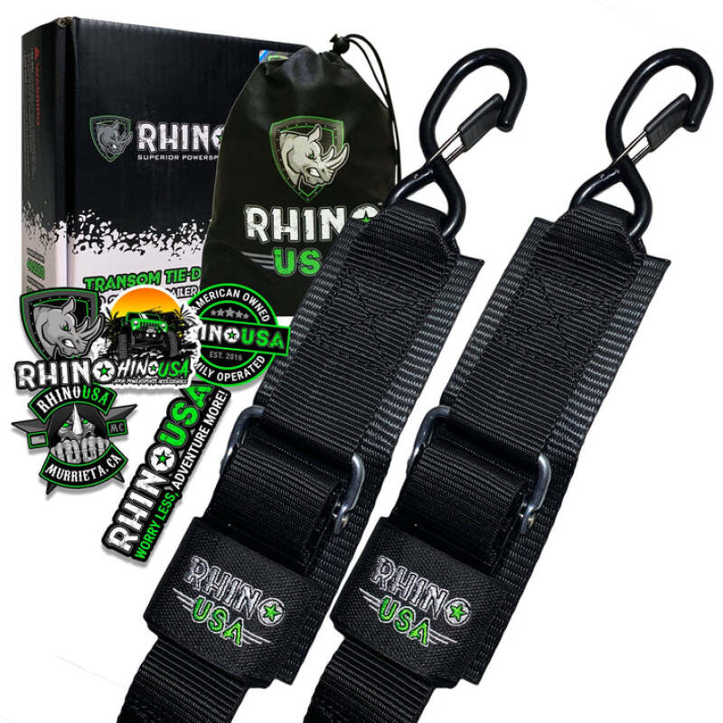 Rhino USA RNO-TRNSM-STRPS - RSARNO-TRNSM-STRPS - Rhino USA Transom Straps For Boat Trailer (Pair) - Shipped in Europe - Tuningsupply.com
