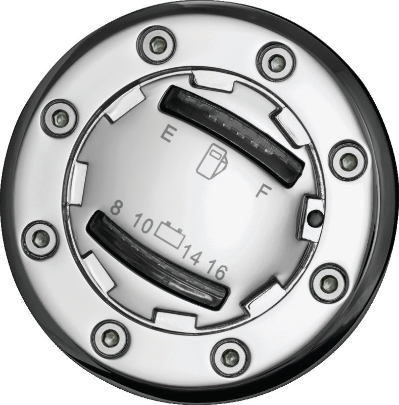 Kuryakyn 7282 - KUR7282 - Kuryakyn Informer LED Fuel & Battery Gauge Chrome - Shipped in Europe - Tuningsupply.com