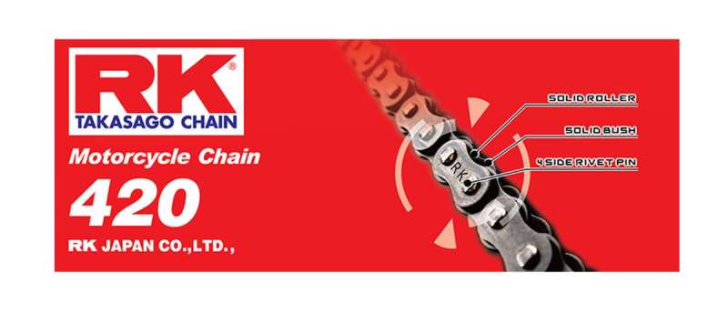 RK Chain 420-138 - RKC420-138 - RK Chain RK-M 420-138L - Natural - Shipped in Europe - Tuningsupply.com