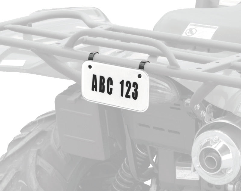 QuadBoss 211906 - QBS211906 - Quadboss ATV License Plate Kit - Black - Shipped in Europe - Tuningsupply.com