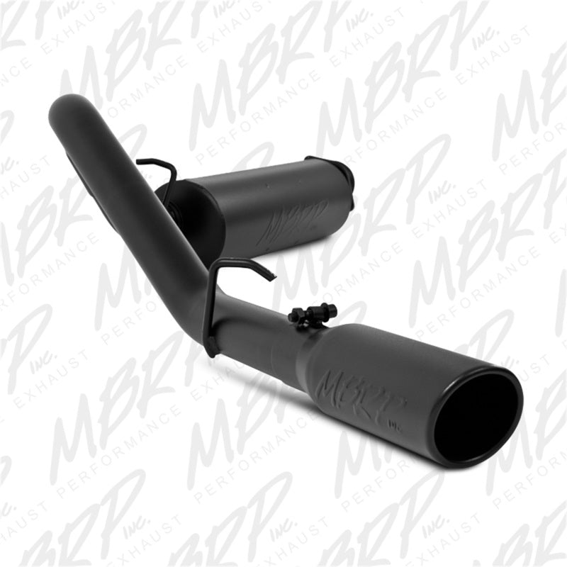 MBRP PS5500BLK - MBRPS5500BLK - MBRP 2000-2006 Jeep Wrangler (JK) Inline-4 2.5L Inline-6 4.0L Cat Back Single Side - Shipped in Europe - Tuningsupply.com