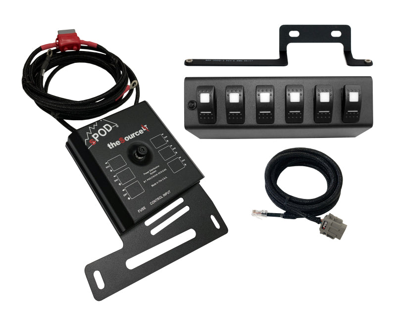 SPOD 873190 - SPO873190 - Spod 09-18 Jeep Wrangler JK SourceLT w/ Red LED Switch Panel - Shipped in Europe - Tuningsupply.com