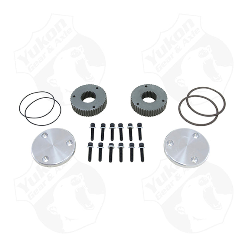 Yukon Gear & Axle YHC50004 - YUKYHC50004 - Yukon Gear Hardcore Drive Flange Kit For Dana 60 / 30 Spline Outer Stubs. Non-Engraved Caps - Shipped in Europe - Tuningsupply.com