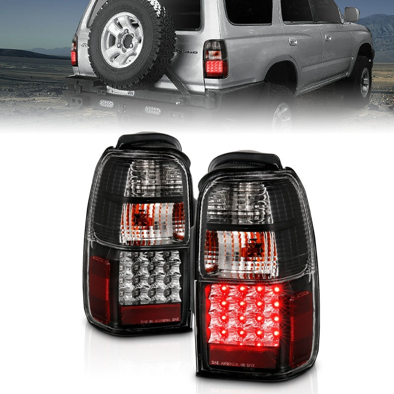 ANZO 311099 - ANZ311099 - ANZO 2001-2002 Toyota 4 Runner LED Taillights Black - Shipped in Europe - Tuningsupply.com