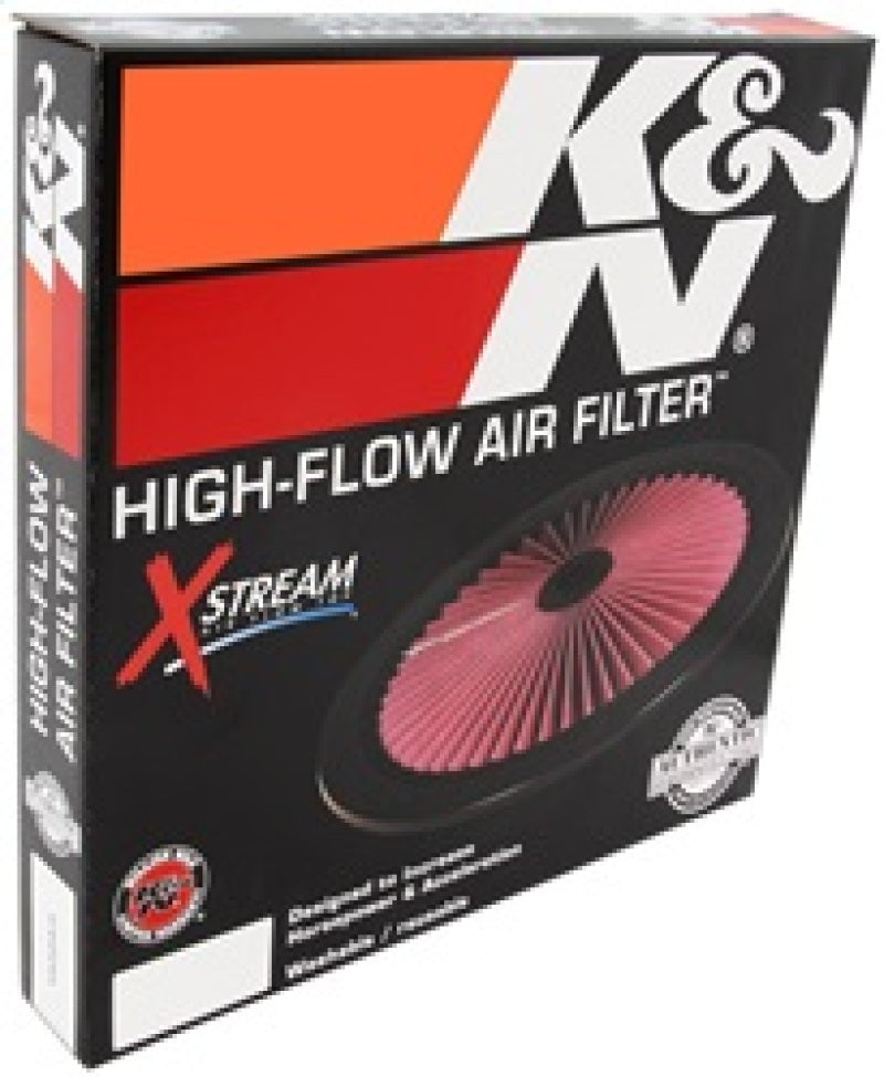 K&N Engineering 66-1401XP - KNN66-1401XP - K&N X-Stream Top Filter X-Stream 14 inch OD Chrome - Shipped in Europe - Tuningsupply.com