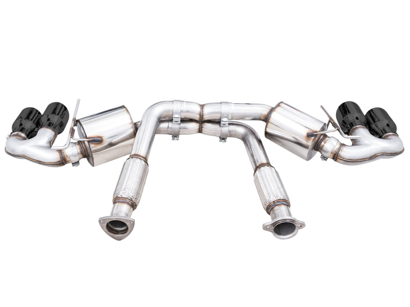 AWE Tuning 3015-43159 - AWE3015-43159 - AWE Tuning 2020 Chevrolet Corvette (C8) Touring Edition Exhaust - Quad Diamond Black Tips - Shipped in Europe - Tuningsupply.com