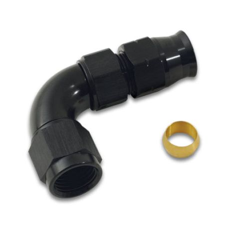 Vibrant 16566 - VIB16566 - Vibrant 3/8In Tube to -6AN Female 90 Degree Union Adapter Fitting w/ Olive Inserts - Shipped in Europe - Tuningsupply.com