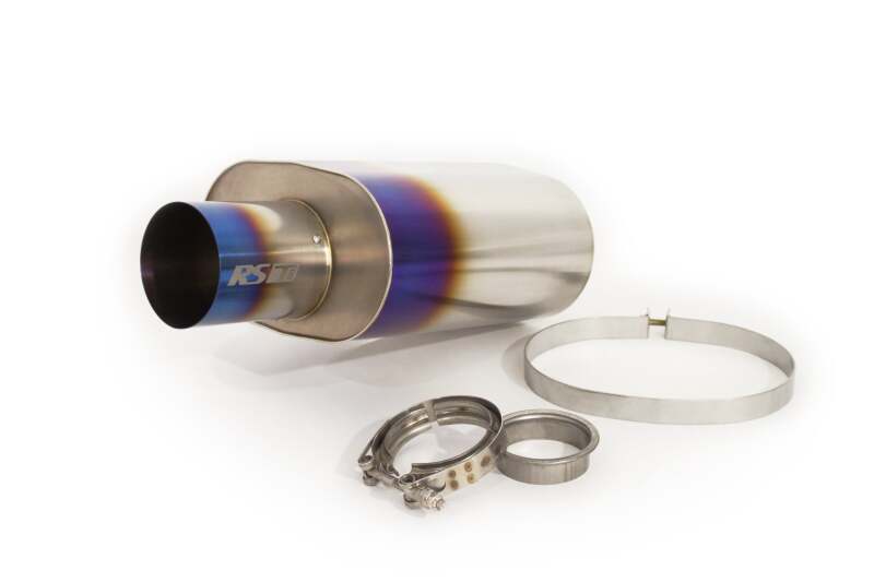 GReddy 11003530 - GRE11003530 - GReddy Universal 3.0in RS-Ti Oval Titanium Muffler - Shipped in Europe - Tuningsupply.com
