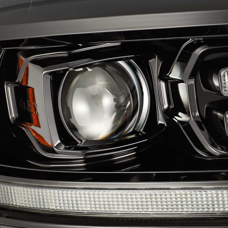 AlphaRex 880520 - ARX880520 - AlphaRex 09-18 Dodge Ram 2500HD LUXX LED Proj Headlights Plank Style Black w/Seq Signal/Smoked DRL - Shipped in Europe - Tuningsupply.com