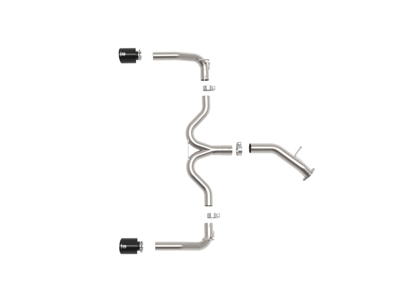 aFe 49-37037-B - AFE49-37037-B - aFe 20-21 Kia Forte GT 1.6L 3in-2.5in 304 Stainless Steel Axle-Back Exhaust w/ Black Tips - Shipped in Europe - Tuningsupply.com