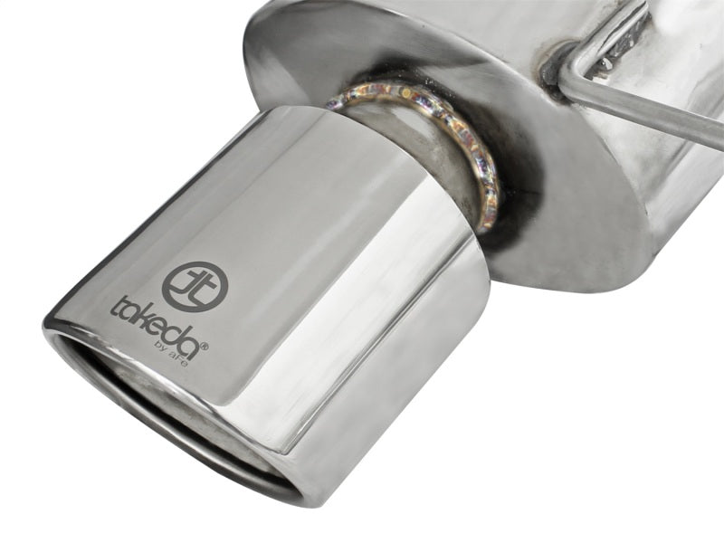 aFe 49-36612 - AFE49-36612 - aFe Takeda Exhaust 2.25in to 2in Dia 304SS Cat-Back w/Polished Tips 08-12 Honda Accord Coupe V6 3.5L - Shipped in Europe - Tuningsupply.com