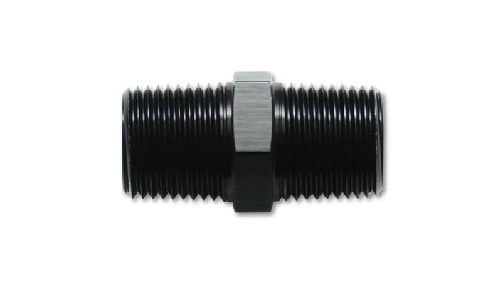 Vibrant 10371 - VIB10371 - Vibrant 1/4in NPT x 1/4in NPT Straight Union Pipe Adapter Fitting - Aluminum - Shipped in Europe - Tuningsupply.com