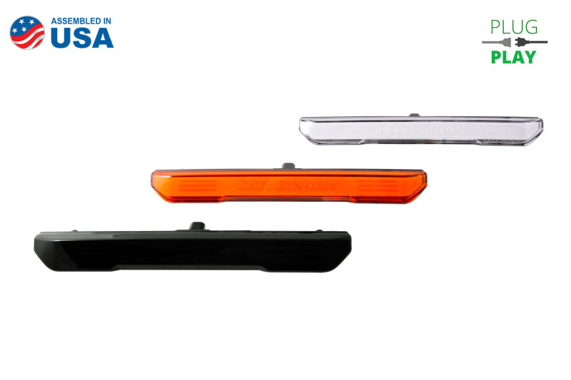 Diode Dynamics DD5127 - DIODD5127 - Diode Dynamics 20-21 Sierra 2500/3500 LED Sidemarkers HD Smoked Set - Shipped in Europe - Tuningsupply.com