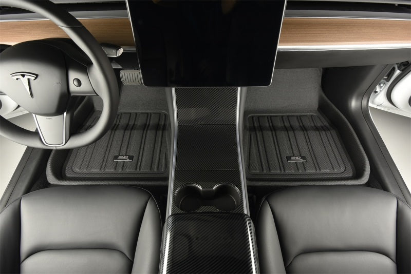 3D MAXpider E1TL05401809 - ACEE1TL05401809 - 3D MAXpider 2026 Tesla Model Y Juniper Elitect 1st & 2nd Row Floormats - Black - Shipped in Europe - Tuningsupply.com