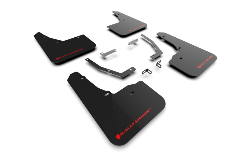 Rally Armor MF132-UR-BLK-RD - RALMF132-UR-BLK-RD - Rally Armor 2025 Subaru Forester Black UR Mud Flap w/Red Logo - Shipped in Europe - Tuningsupply.com